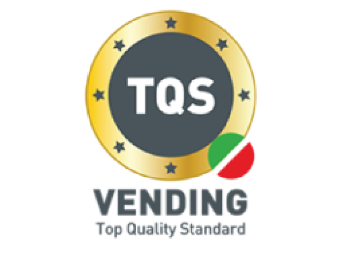 TQS Vending. Certificazione specifica per il settore della distribuzione automatica, che attesta l’applicazione di rigorosi standard di qualità, sicurezza alimentare e gestione del servizio nella fornitura e manutenzione dei distributori automatici.